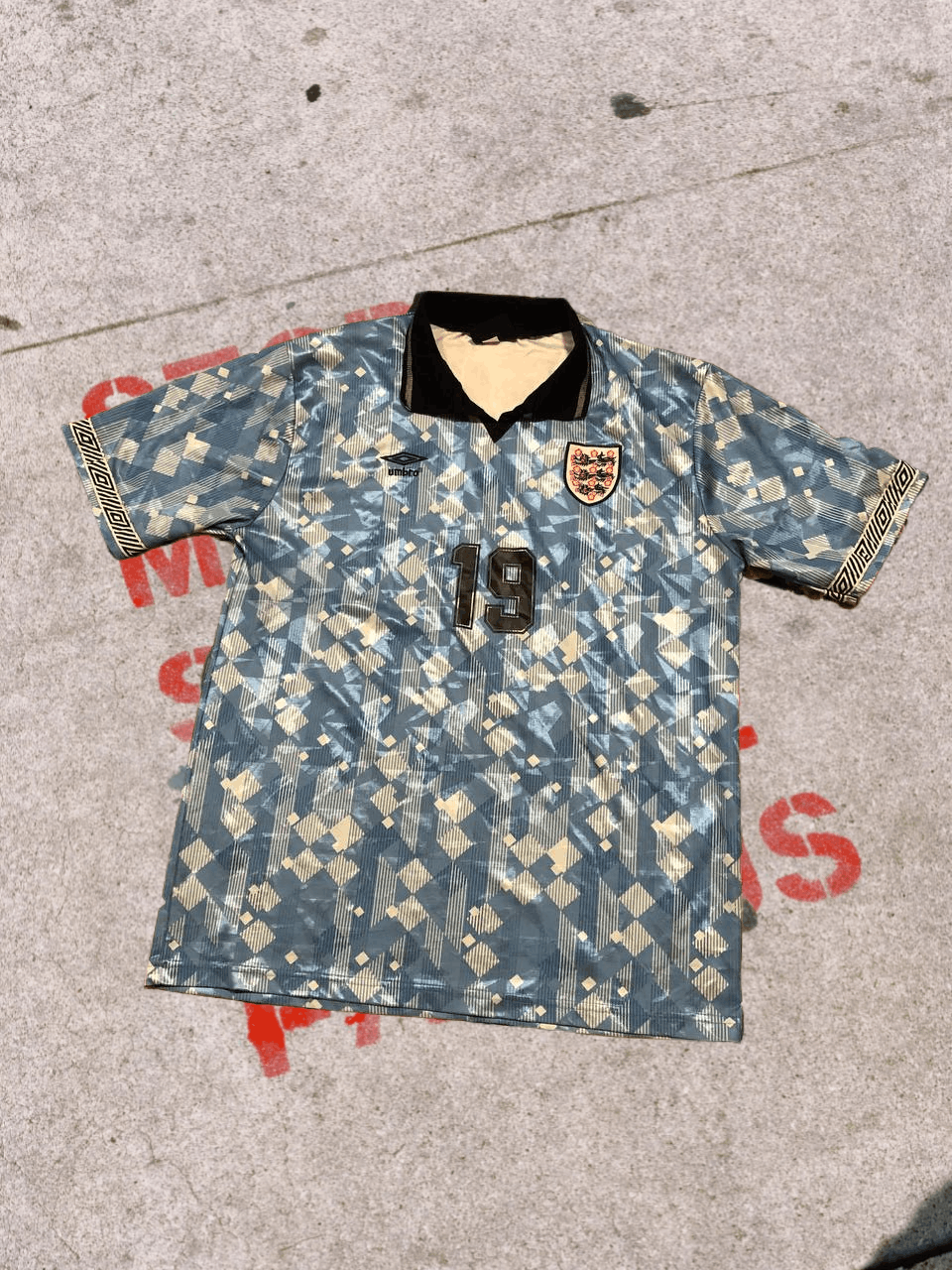 Umbro England 1990 Football Shirt Soccer Jersey Reissue Umbro Size US XL / EU 56 / 4 - 1 Thumbnail