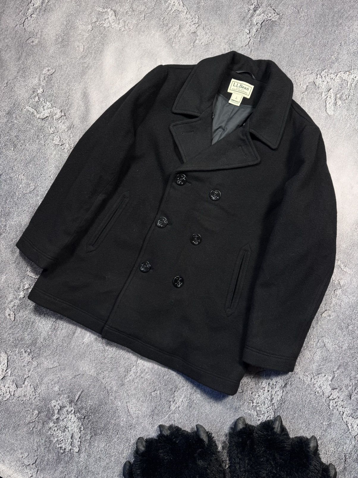 L.L. Bean L.L.Bean Wool Pea Coat — Premium Italian Fabric Size US L / EU 52-54 / 3 - 1 Thumbnail
