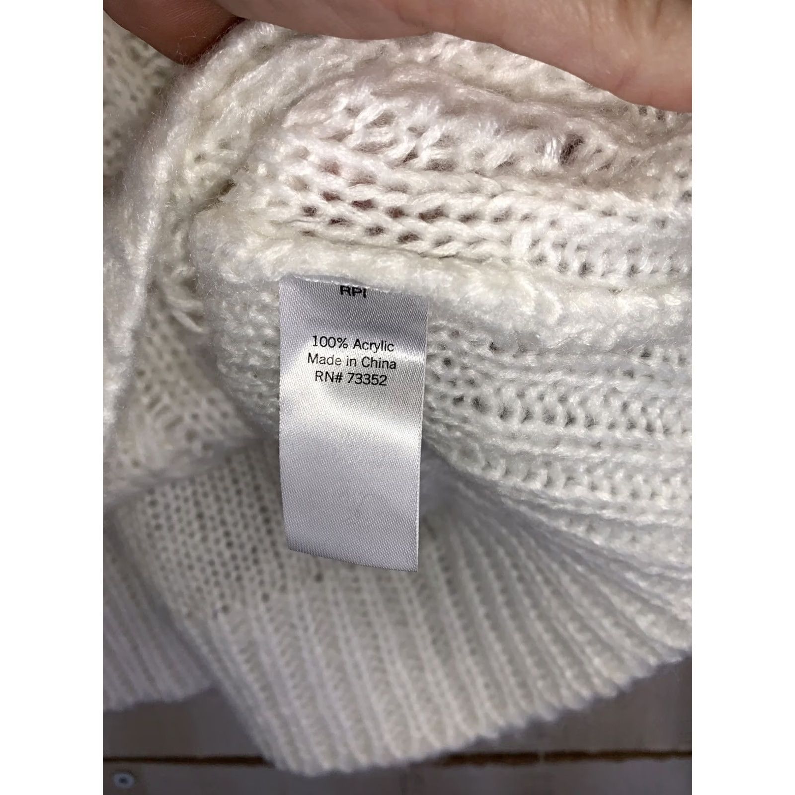 Vintage So Juniors Ivory White Cable Open Knit Boat Neck Sweater XS NWT-10386 Size XS / US 0-2 / IT 36-38 - 3 Thumbnail