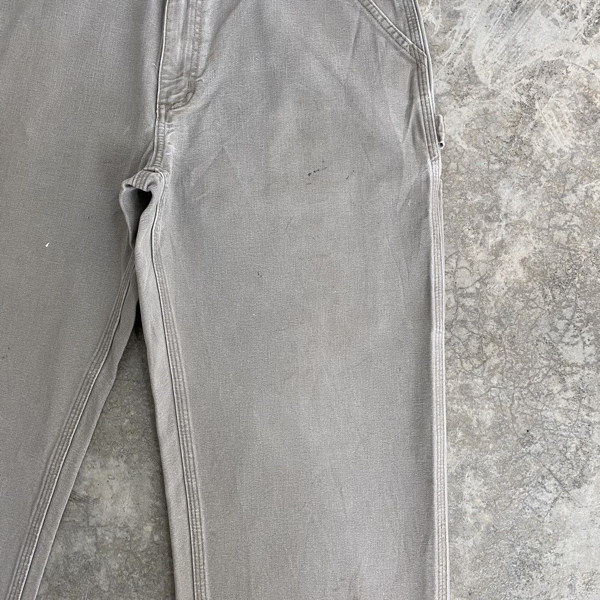 Carhartt × Vintage Vintage Carhartt Desert Grey Carpenter Workwear Pants Size US 35 - 10 Thumbnail