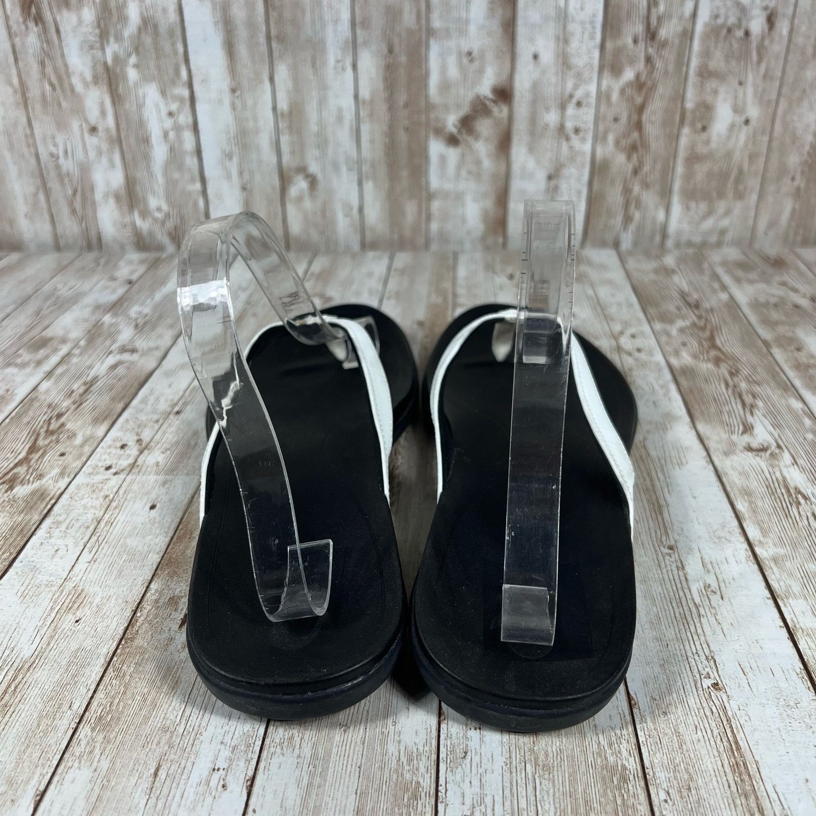 Olukai Olukai ho Opio black white Womens 11 sandals Size US 11 / IT 41 - 3 Thumbnail
