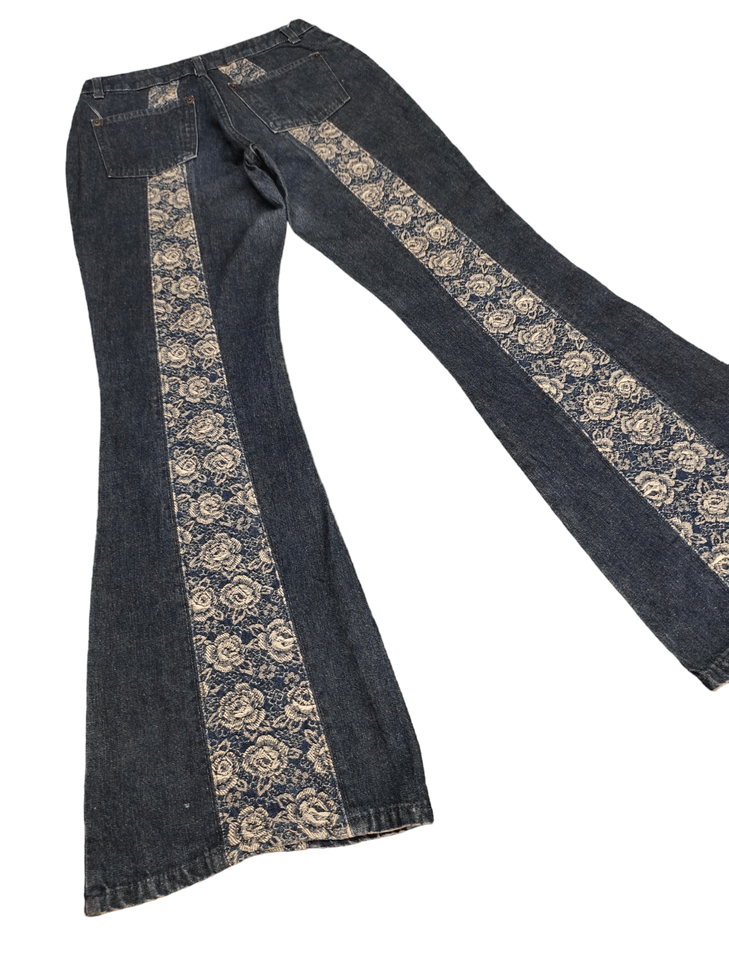 Hysteric Glamour Flare Jeans Flower Embroidered High Rise Bootcut Bellbottom Size US 27 - 13 Thumbnail
