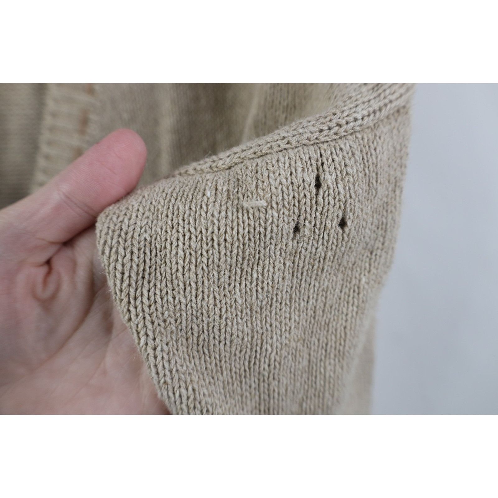 Vintage Vintage 90s Christmas Bear Mohair Blend Cardigan Sweater Size L / US 10 / IT 46 - 7 Thumbnail