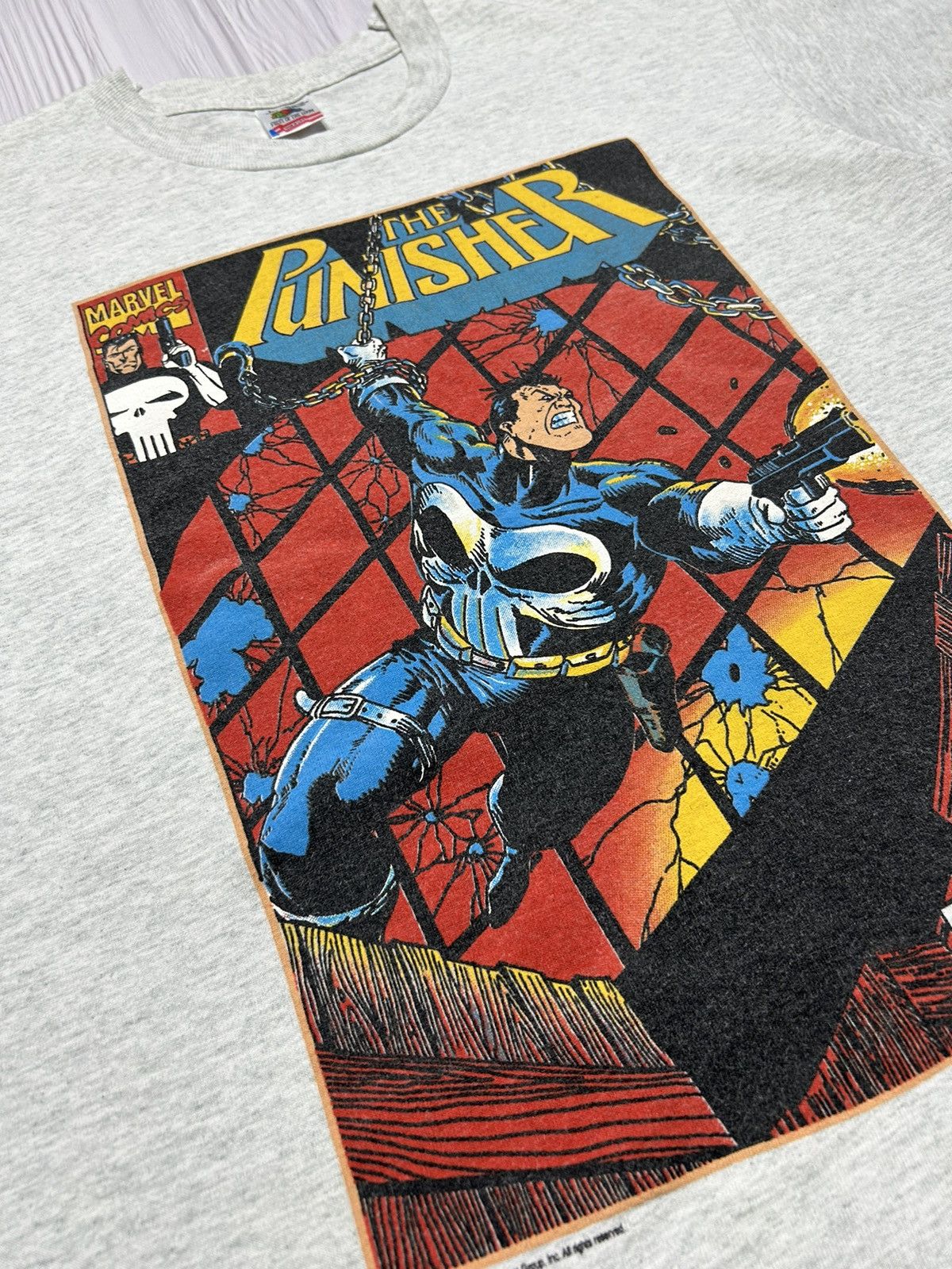 Marvel Comics RARE! 1993 Punisher Big Print Marvel Comics T-Shirt Size US L / EU 52-54 / 3 - 5 Thumbnail