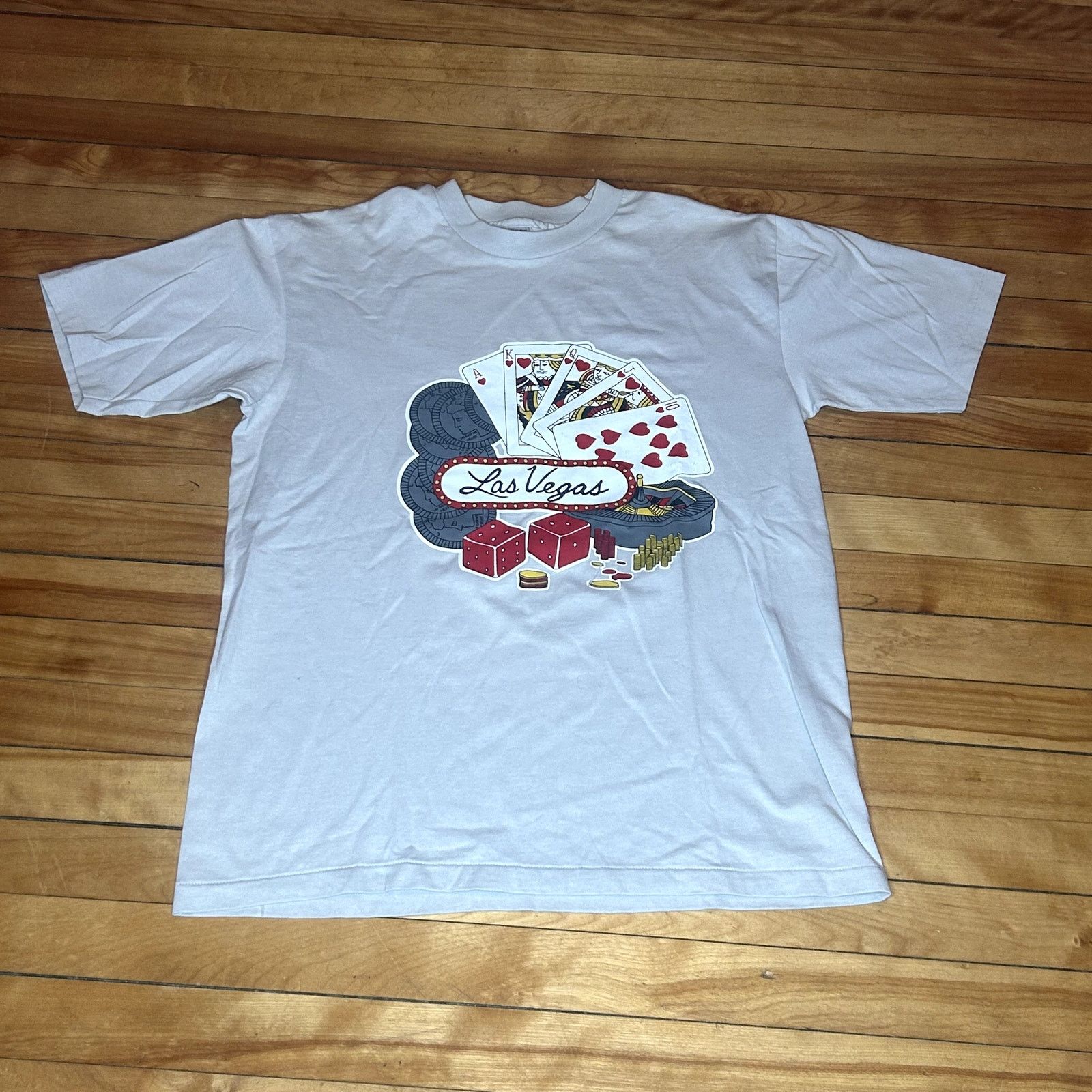 Hanes Vintage 90s Las Vegas Graphic T-Shirt Large Size US L / EU 52-54 / 3 - 1 Thumbnail
