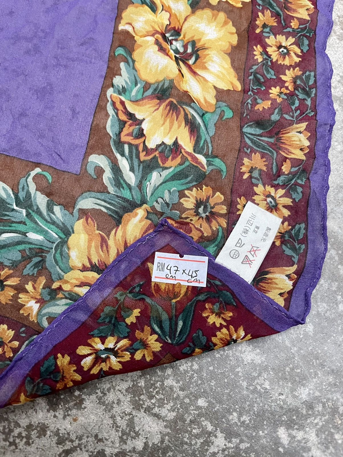 Kenzo KENZO SILK HANDKERCHIEF Size ONE SIZE - 4 Thumbnail