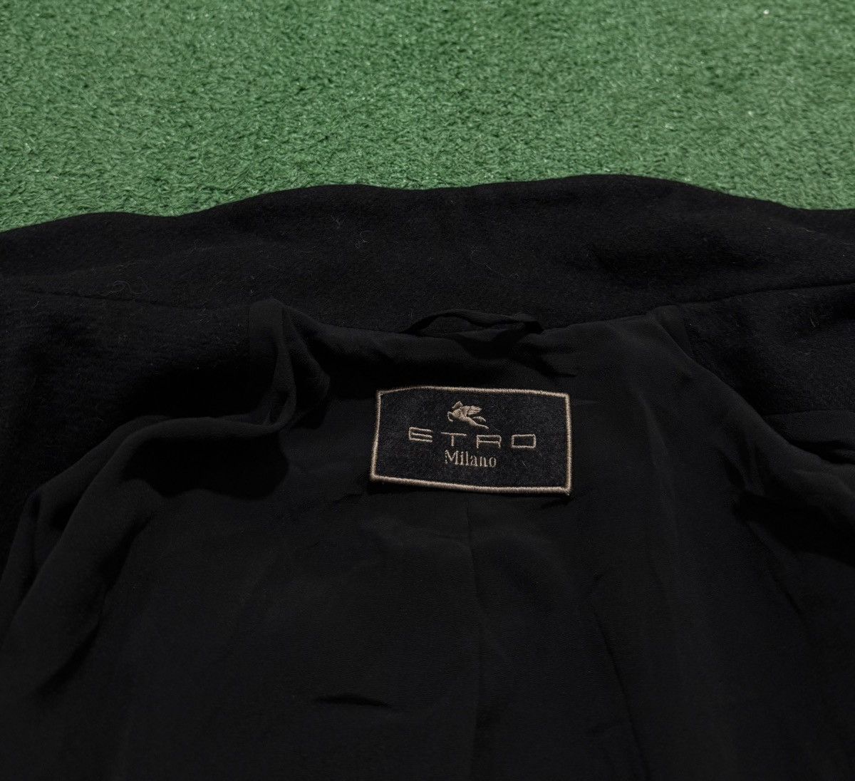 Etro Etro Milano Jacquard Wool Coat Black Rare Size S / US 4 / IT 40 - 5 Thumbnail