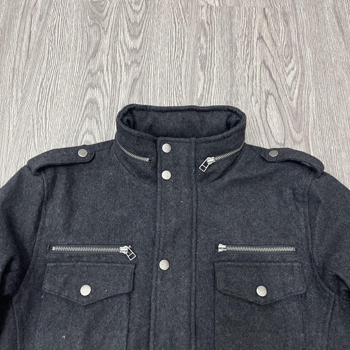 20471120 Semantic Design - 100% Wool Punk Jacket ifsix Lgb Size US L / EU 52-54 / 3 - 2 Thumbnail
