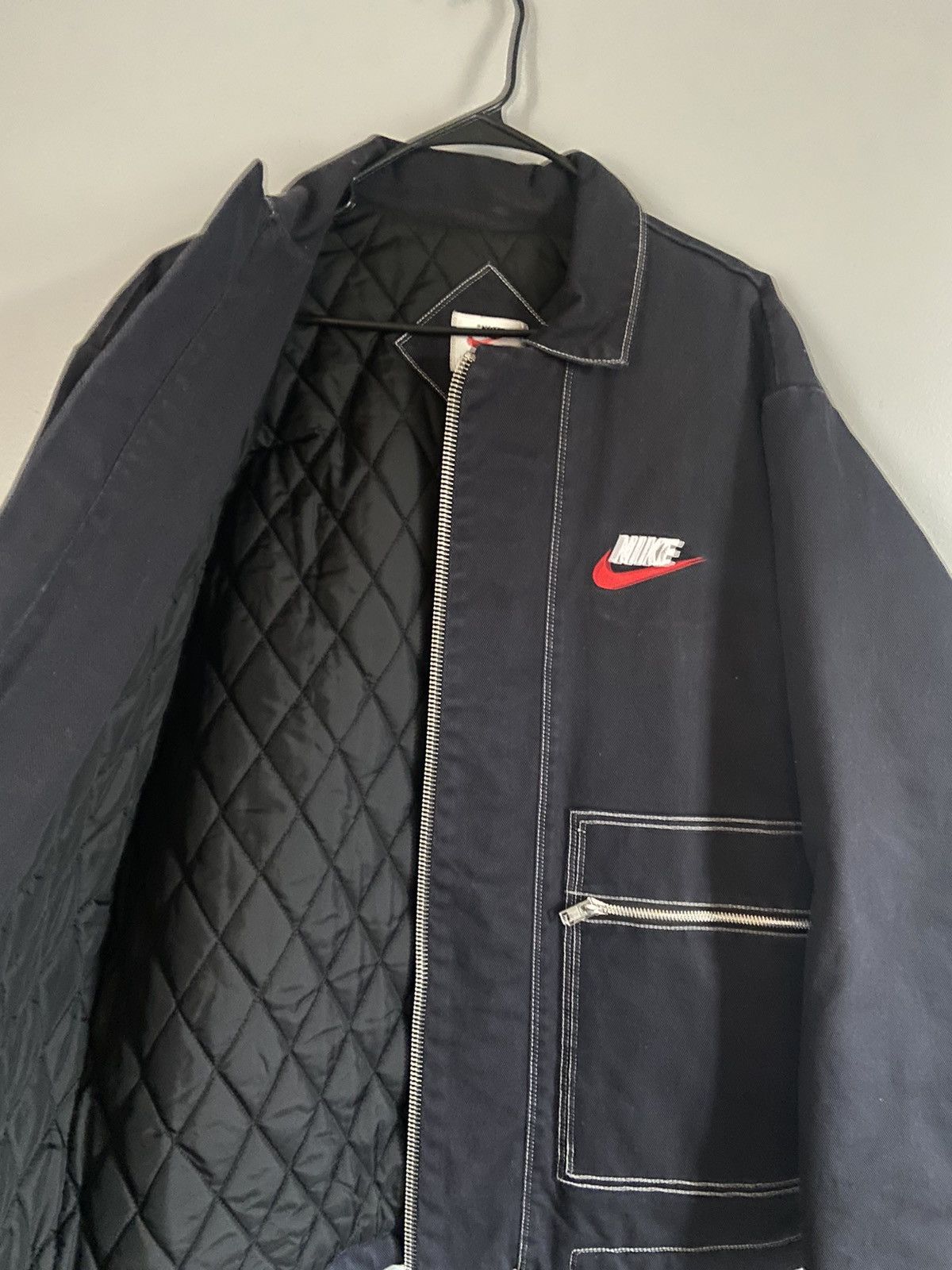 Supreme x Nike Double Zip Quilted Work Jacket FW18