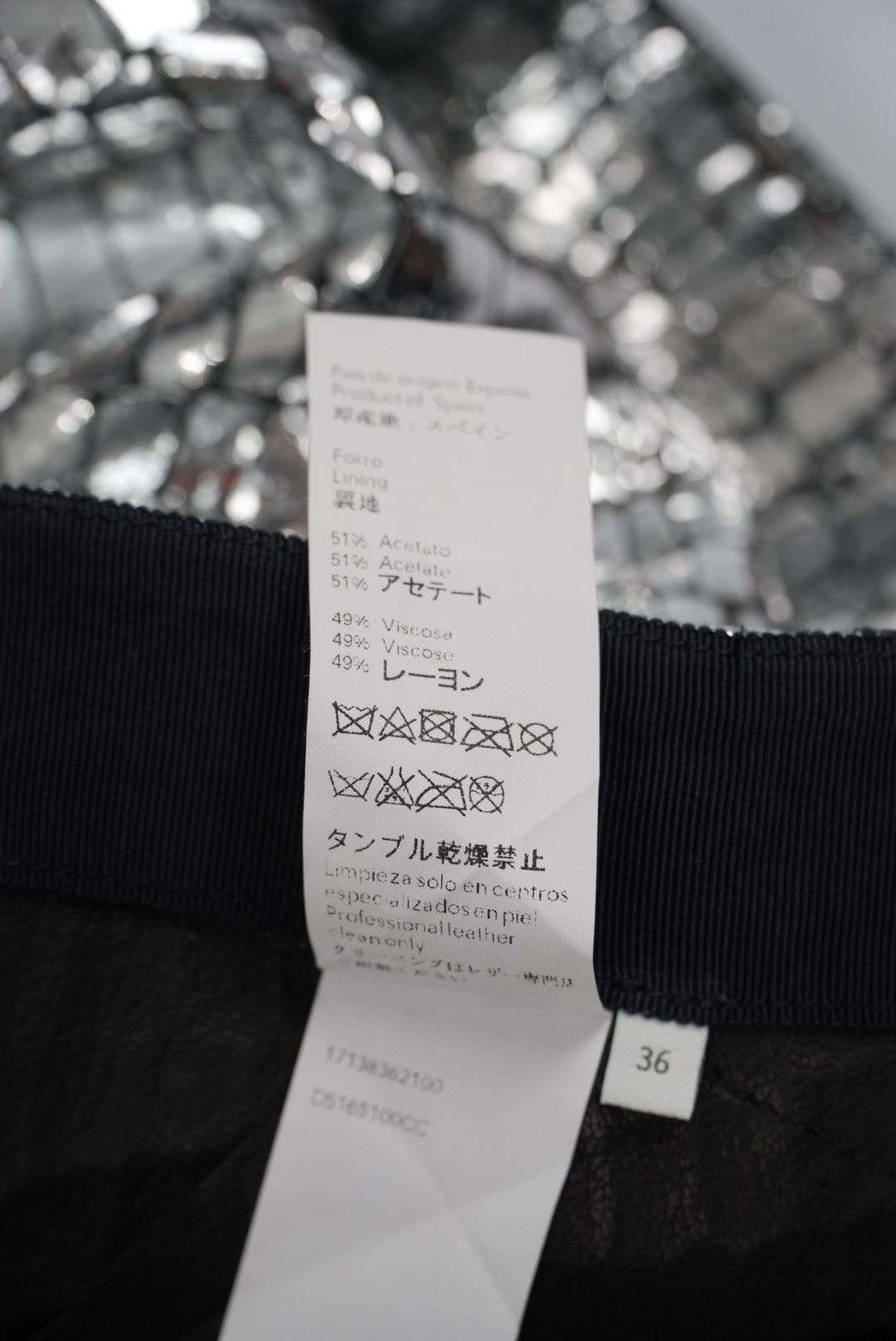 Loewe Loewe Silver Croc Skirt Size 28" / US 6 / IT 42 - 10 Thumbnail