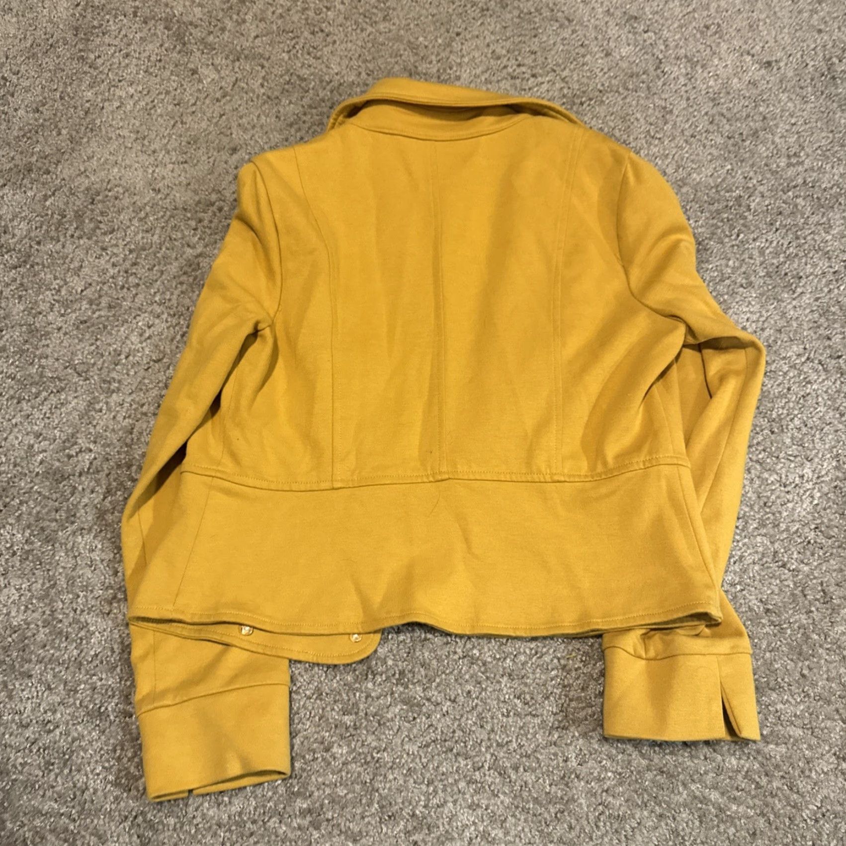 Vintage VINTAGE Oh Yes! Blazer Women L Yellow Gold Size L / US 10 / IT 46 - 5 Thumbnail