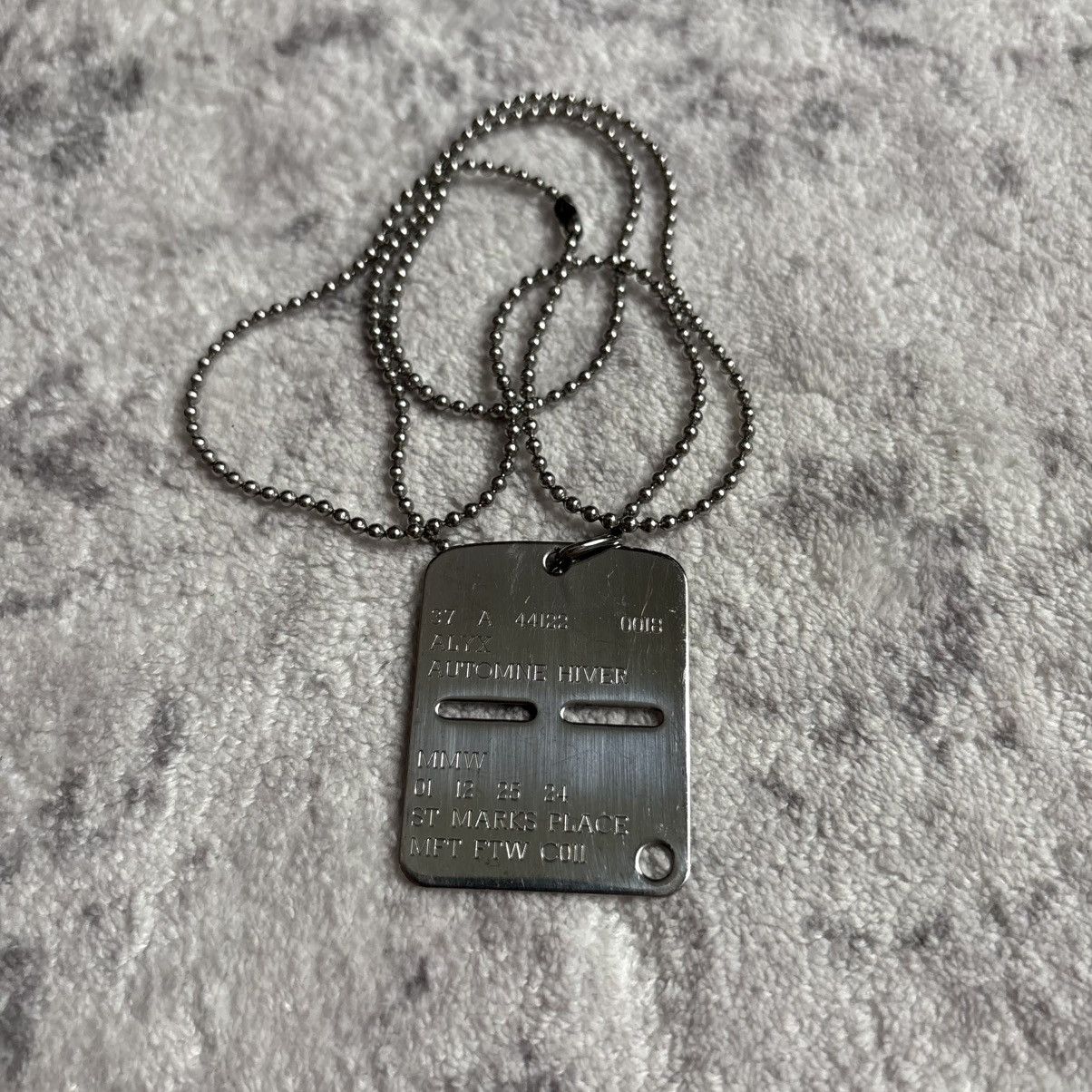 1017 Alyx 9SM Silver Dog Tag Necklace