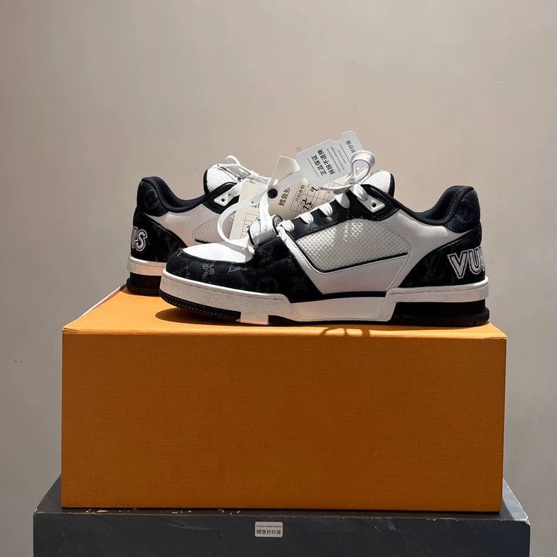 Louis Vuitton LV Trainer Black White Sneakers-2508 Size US 7.5 / EU 40-41 - 5 Thumbnail