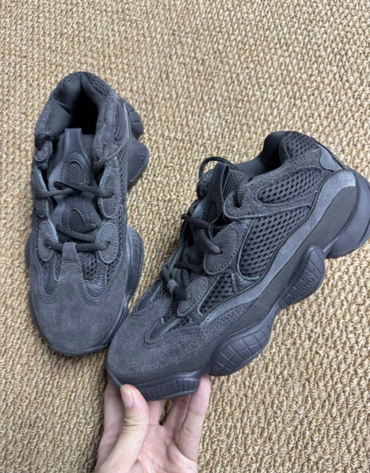 Adidas Adidas Yeezy 500 Utility Black F36640-2020 K37 Size US 7 / IT 37 - 3 Thumbnail