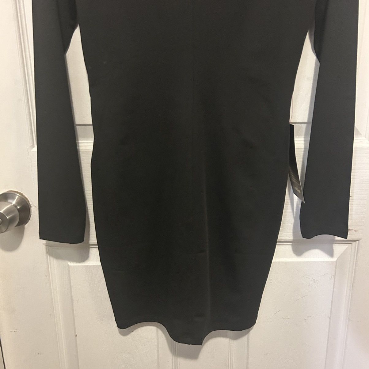 Bebe Bebe Black Fringe Trim V-Neck Mini Dress Medium M BNWT Size M / US 6-8 / IT 42-44 - 11 Thumbnail