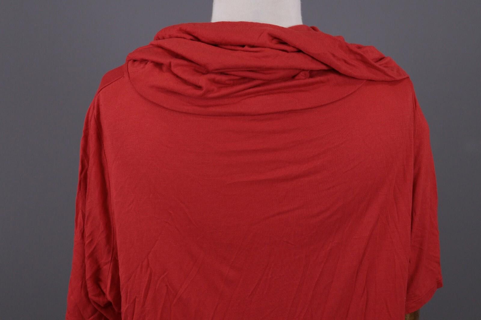 Polo Ralph Lauren Laurel by Escada Red Cowl Neck Short Sleeve Summer Top Shirt Size M / US 6-8 / IT 42-44 - 11 Thumbnail