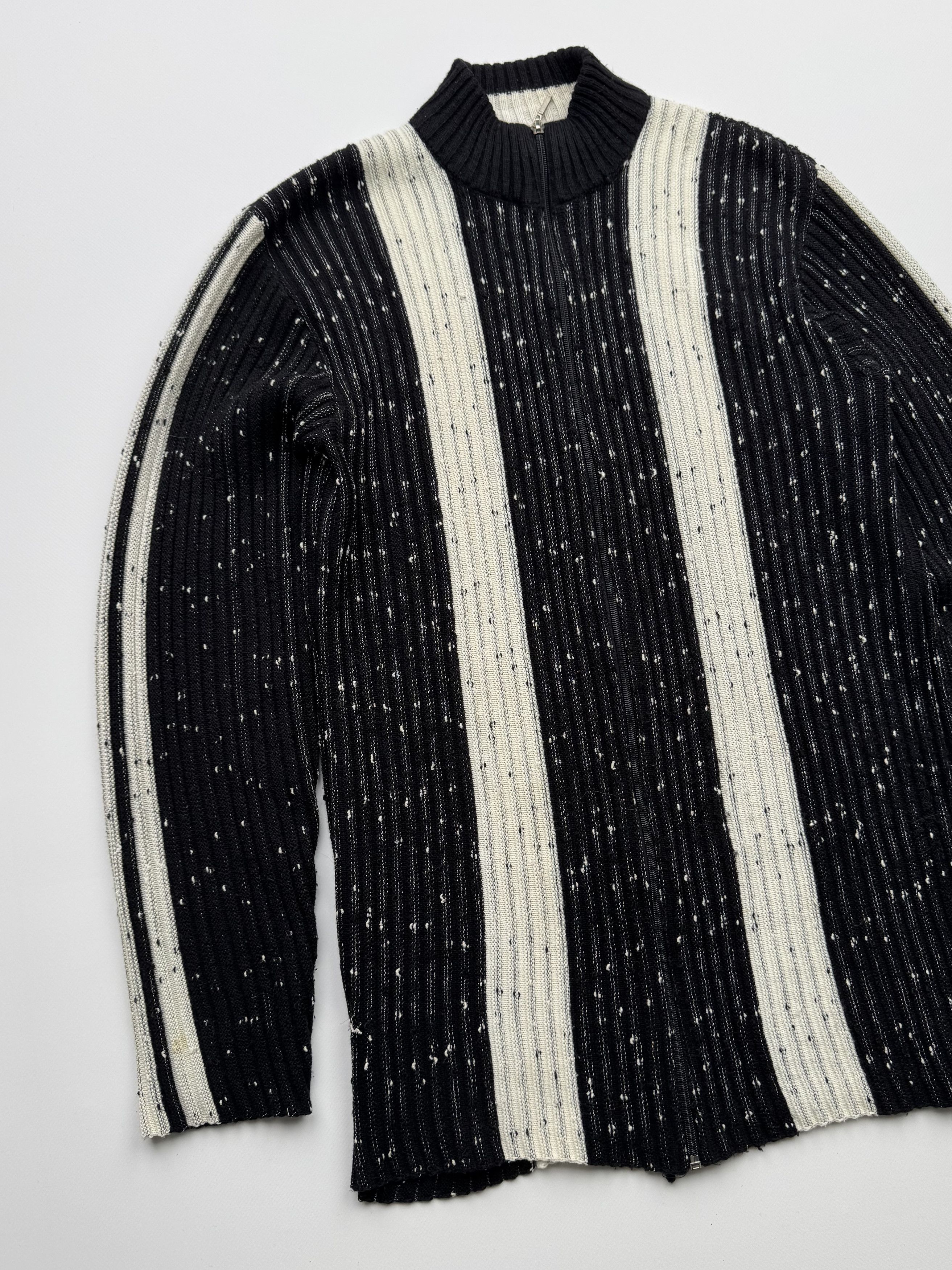 Vintage Vintage Ribbed Zipper Sweater B389(V365)E2 Size US S / EU 44-46 / 1 - 2 Thumbnail