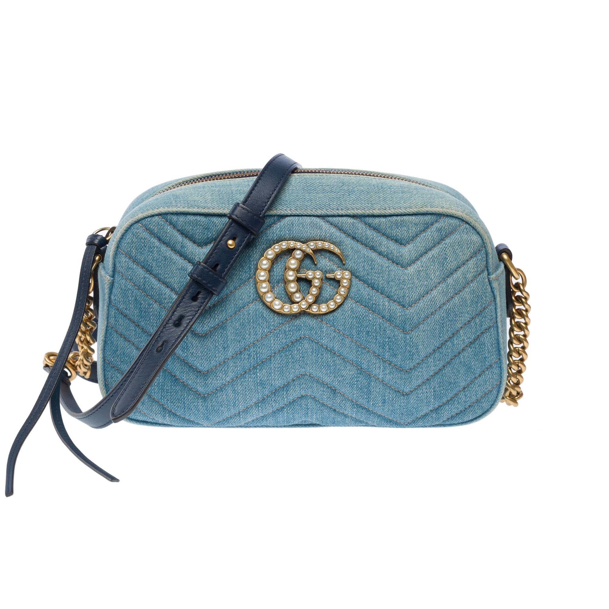 Gucci GUCCI Marmont in Blue Denim Size ONE SIZE - 3 Thumbnail