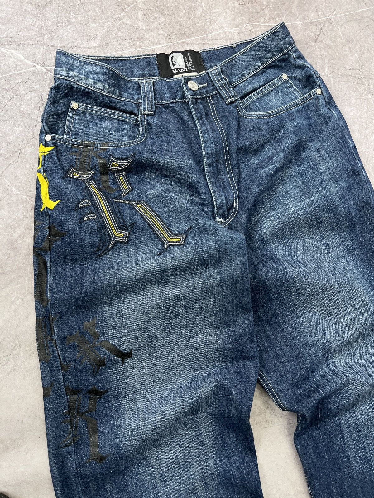 Karl Kani Vintage baggy Karl Kani wide leg pants jeans y2k Size US 30 / EU 46 - 3 Thumbnail