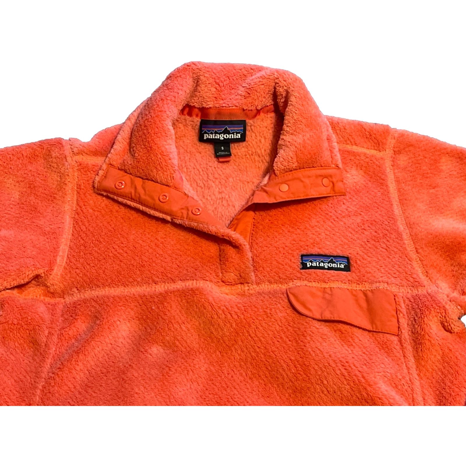 Patagonia PATAGONIA Women Snap-T Fleece Pullover Orange Size S Small Jacket Size S / US 4 / IT 40 - 2 Thumbnail