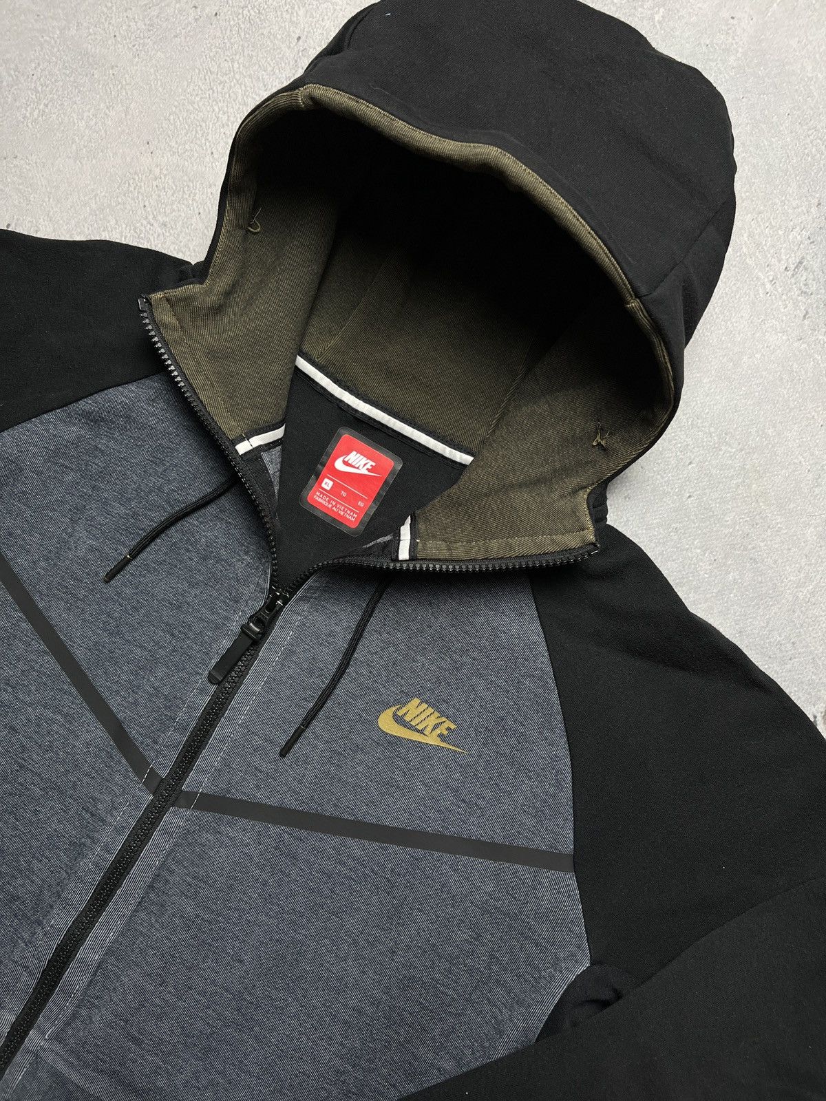 Jordan Brand Zip Up Hoodie Nike Tech Fleece Drill y2k Zipper Size US XL / EU 56 / 4 - 3 Thumbnail