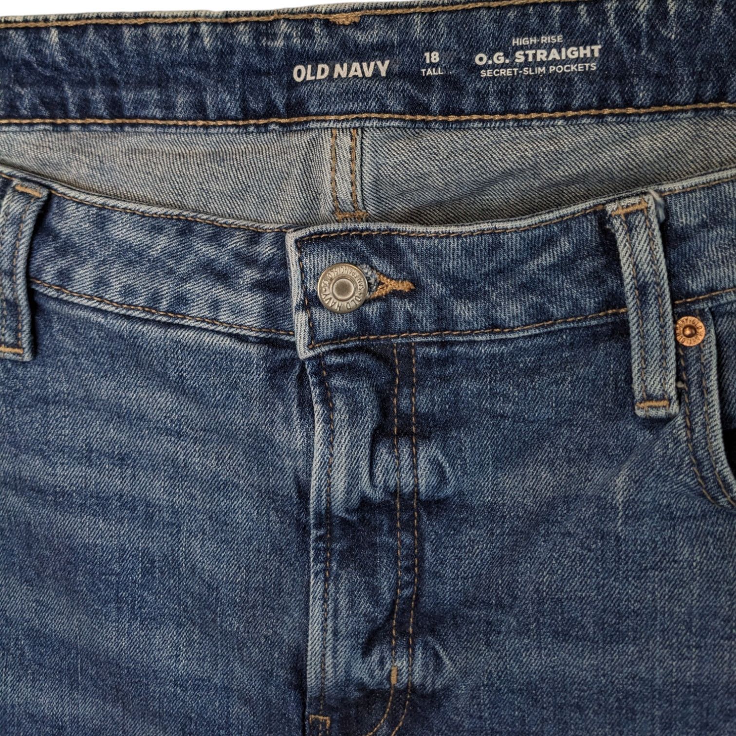 Old Navy Old Navy High Rise O.G. Straight Everyday Jeans 18 Tall Size 40" / US 18 - 4 Thumbnail