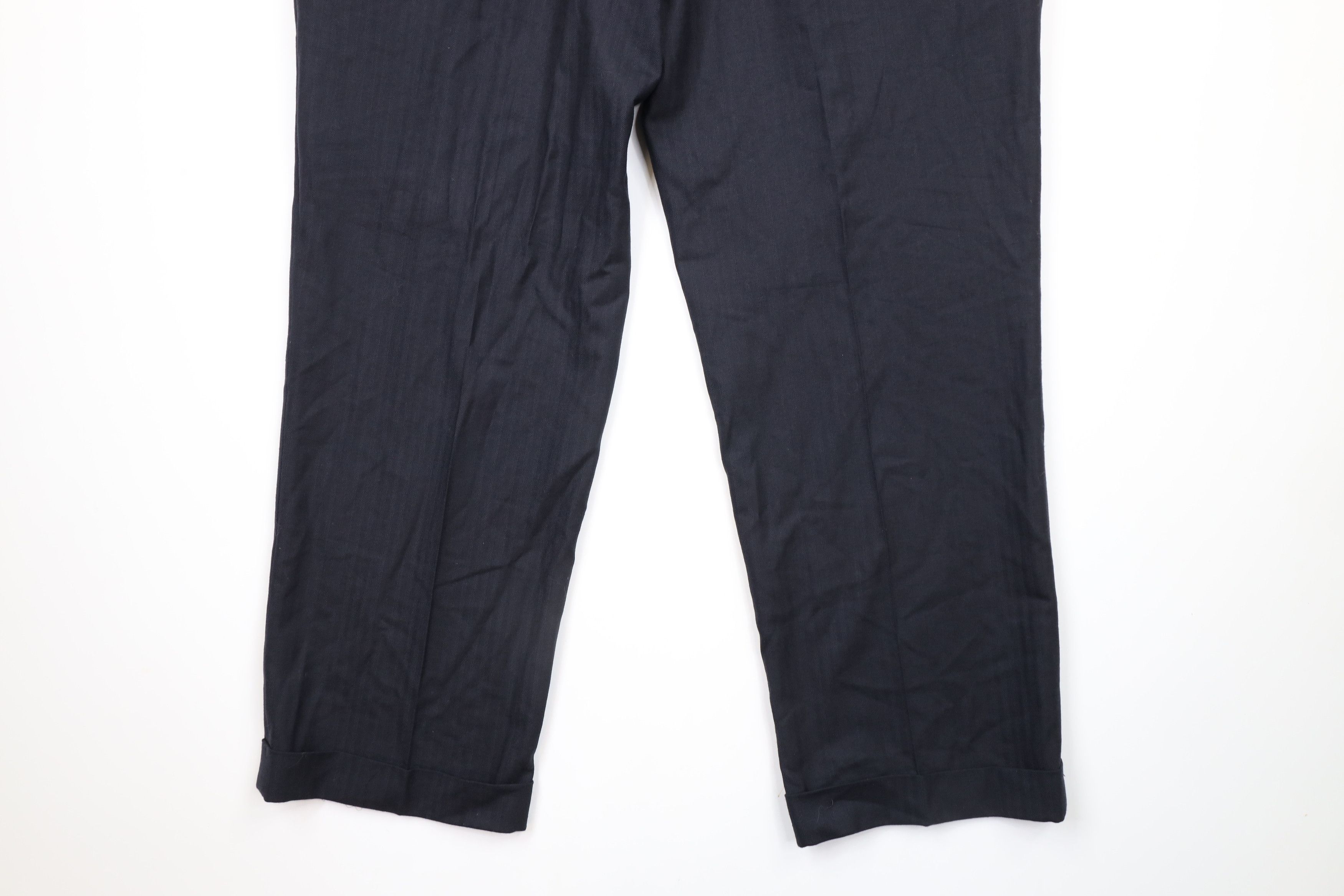 Brooks Brothers × Vintage Vintage Brooks Brothers Pleated Herringbone Pants Trousers Size US 35 - 10 Thumbnail
