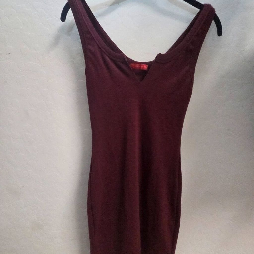 Other Signatures Burgundy Sleeveless Bodycon Mini Dress Small- y2k Size S / US 4 / IT 40 - 2 Thumbnail
