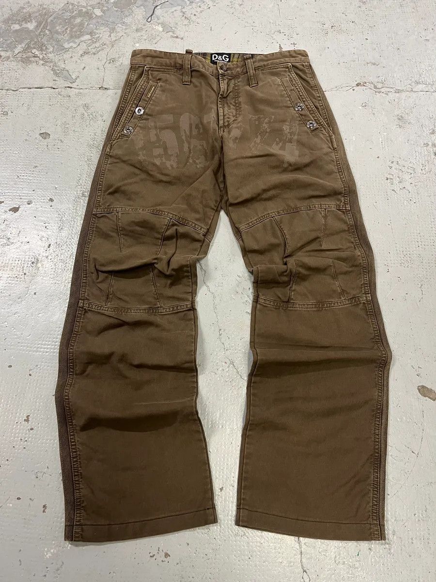 Dolce & Gabbana AW2004 Dolce & Gabbana Double Pocket Military Brown Pants Size US 30 / EU 46 - 1 Thumbnail