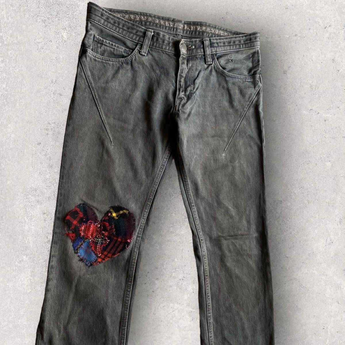 Number (N)ine SS08 Mud Wash Jeans Size US 30 / EU 46 - 2 Thumbnail