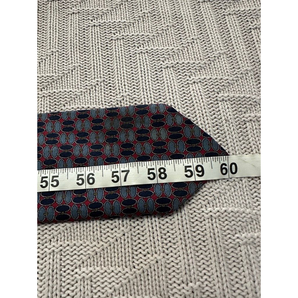 Brooks Brothers Vintage Brooks Brothers navy geometric silk tie Size ONE SIZE - 5 Thumbnail