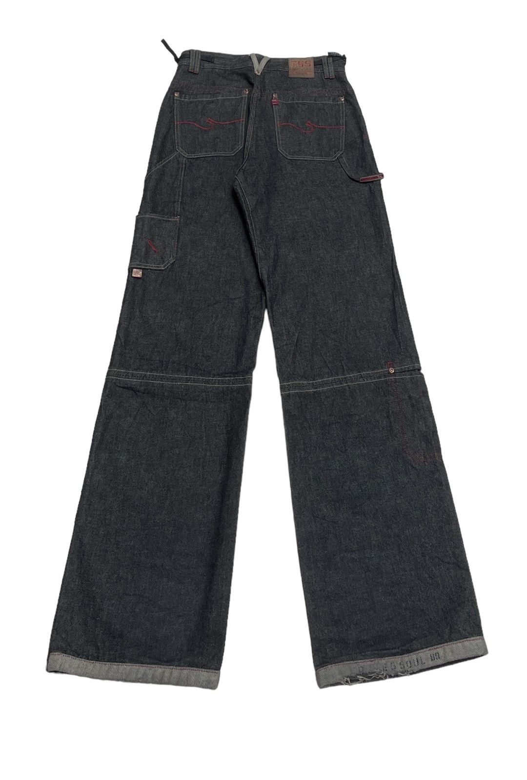If Six Was Nine × Triple 5 Soul Rare Design Vintage Brand Triple 5 Soul Baggy Jeans 1990s Size US 32 / EU 48 - 2 Thumbnail