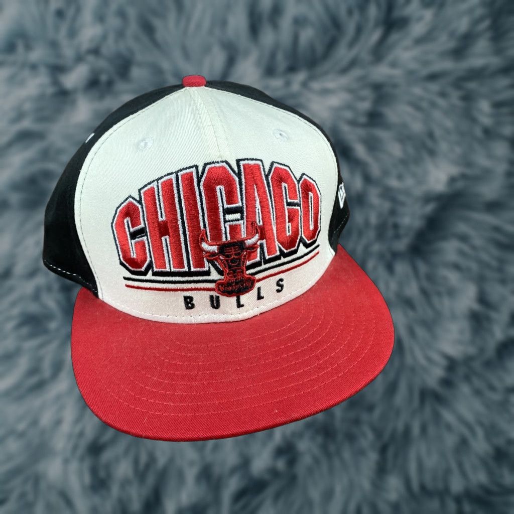 New Era New Era Chicago Bulls NBA Snapback Hat Cap Throwback script Basketball Men Adjustable Multicolor Cap Size ONE SIZE - 1 Thumbnail