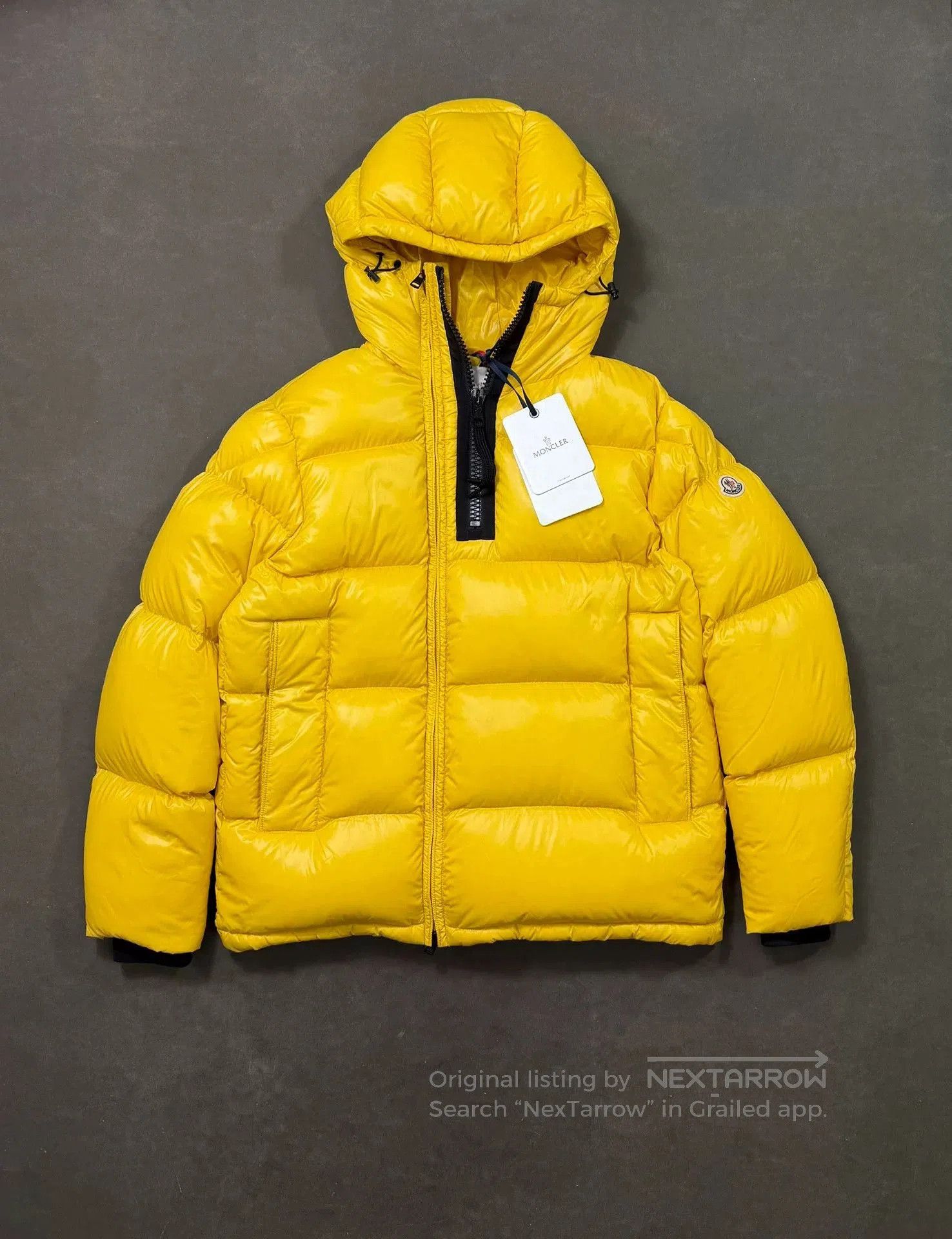 Moncler Moncler Guitry Asymmetric Hooded Down Jacket. Size US XL / EU 56 / 4 - 1 Thumbnail