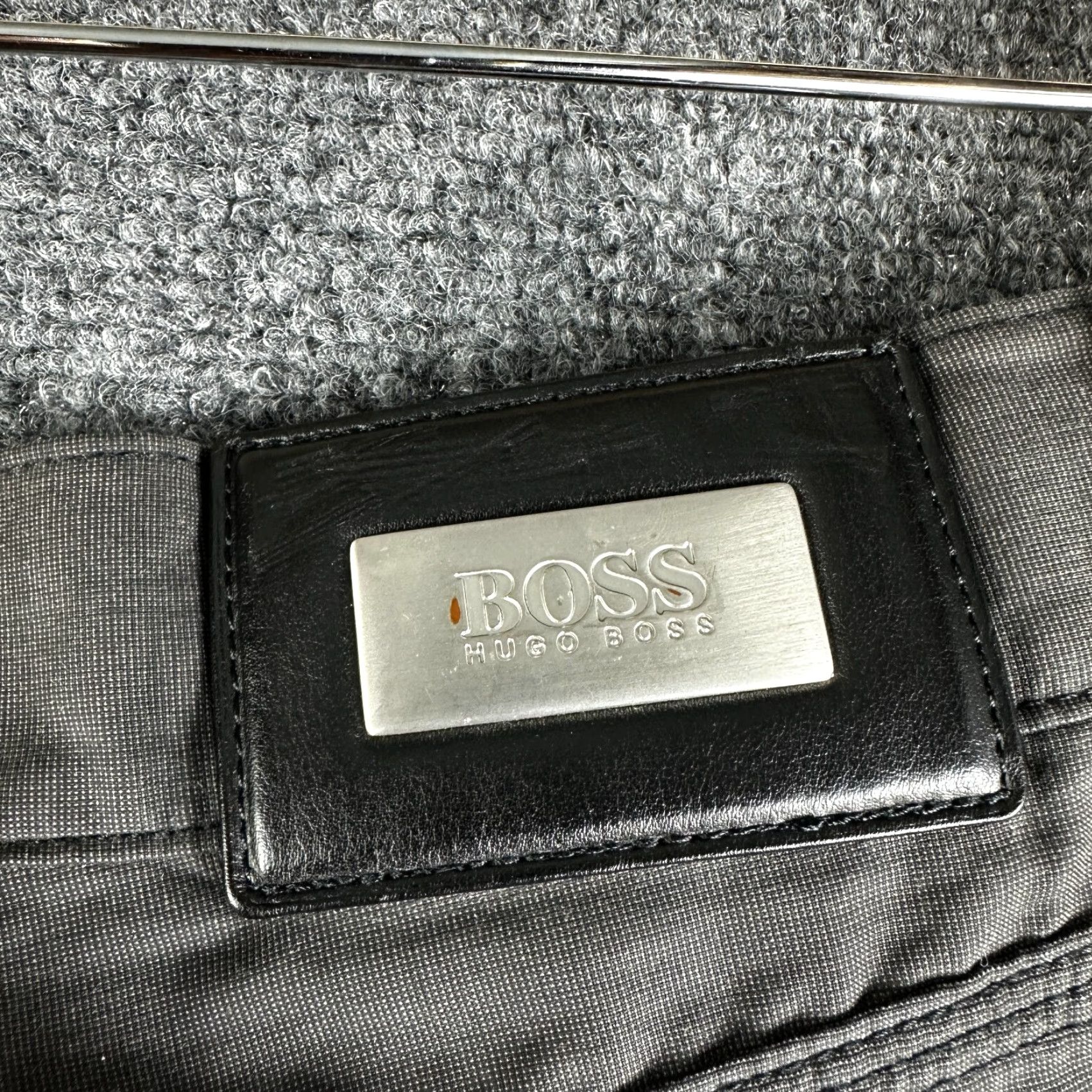 Vintage Hugo Boss Pants Mens 38 Alabama Gray Cotton Flat Front Pockets Straight Chino Size US 38 / EU 54 - 6 Thumbnail