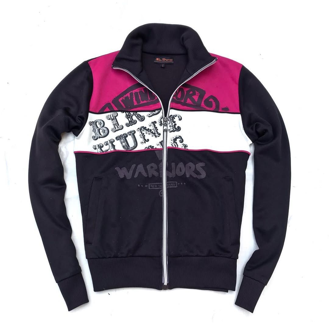 Ben Sherman × Other UK × Vintage Ben Sherman black Tracktop biker Racer jacket Black small Size US S / EU 44-46 / 1 - 1 Thumbnail