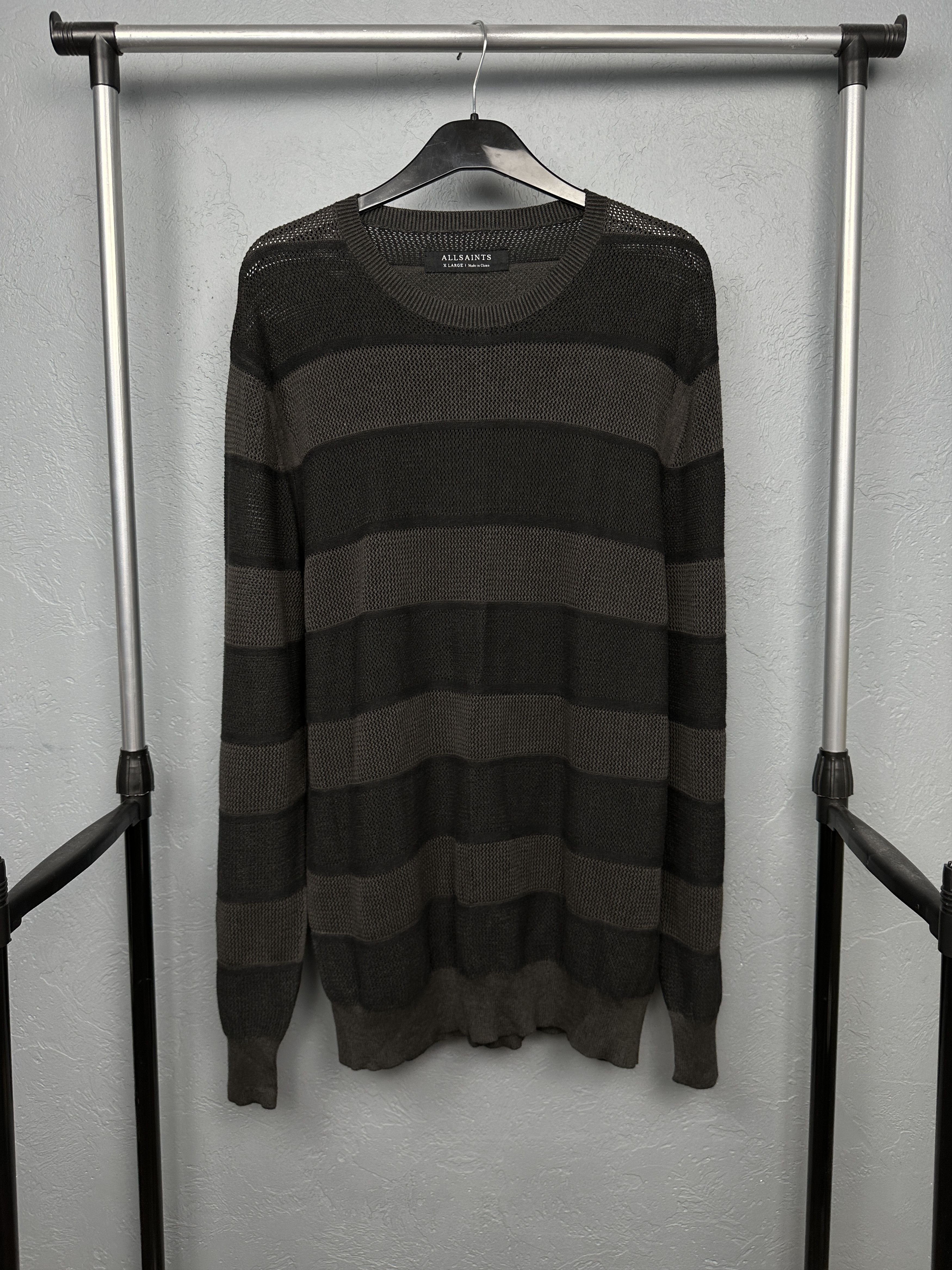 Allsaints Allsaints Mens Oakan Crew Neck Mens Knit Sweater Size US XL / EU 56 / 4 - 1 Thumbnail