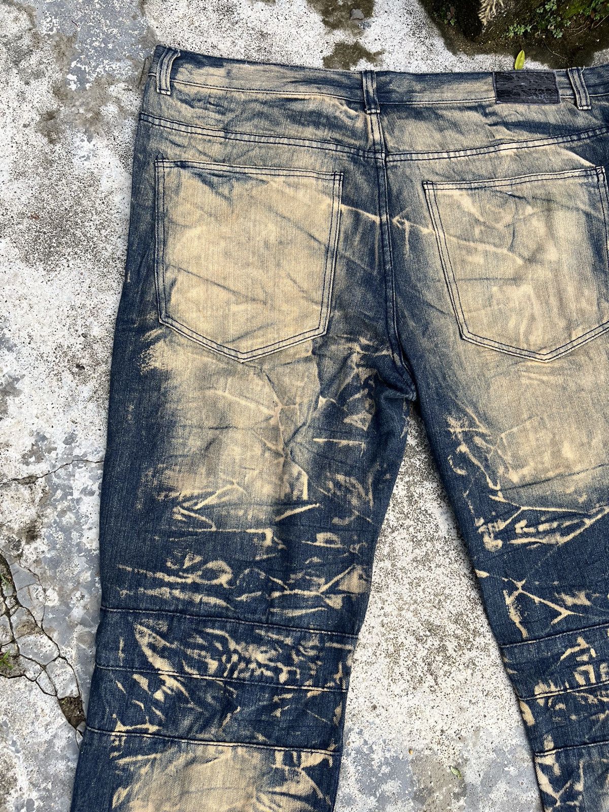 If Six Was Nine × Japanese Brand × Le Grande Bleu (L.G.B.) Baggy LGB Inspired Crazy Mudwash Denim Size US 38 / EU 54 - 20 Thumbnail