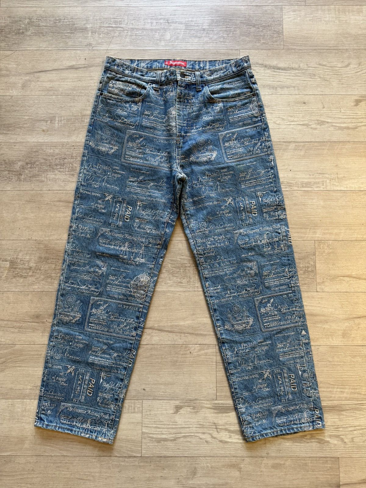 Supreme Supreme embroidered checks denim size 32 Size US 32 / EU 48 - 1 Thumbnail