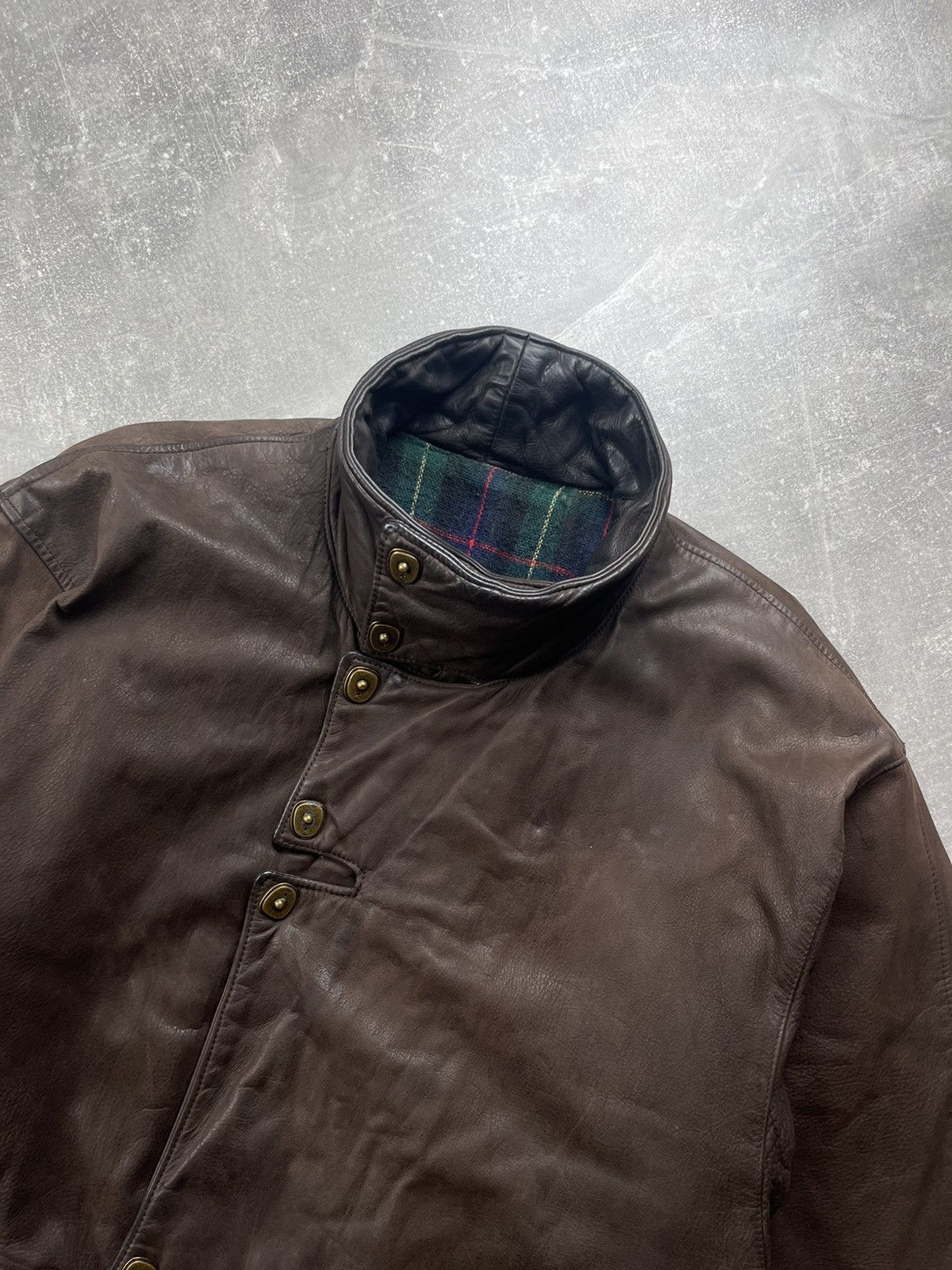 Genuine Leather Vintage AN 2000 Paris Brown Leather Jacket 80s Size US M / EU 48-50 / 2 - 8 Thumbnail