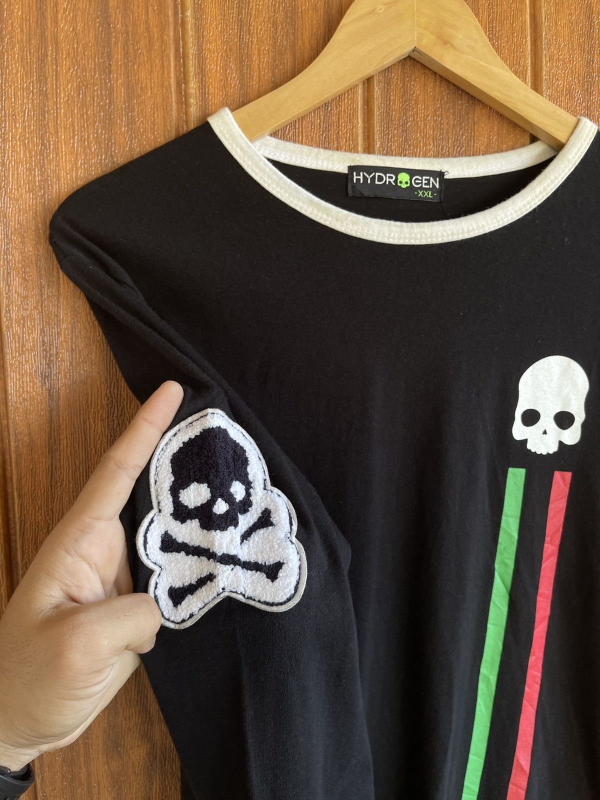 HYDROGEN HypeBeast🔥HYDROGEN🔥Skull Long Sleeve Tshirt Size US XL / EU 56 / 4 - 3 Thumbnail