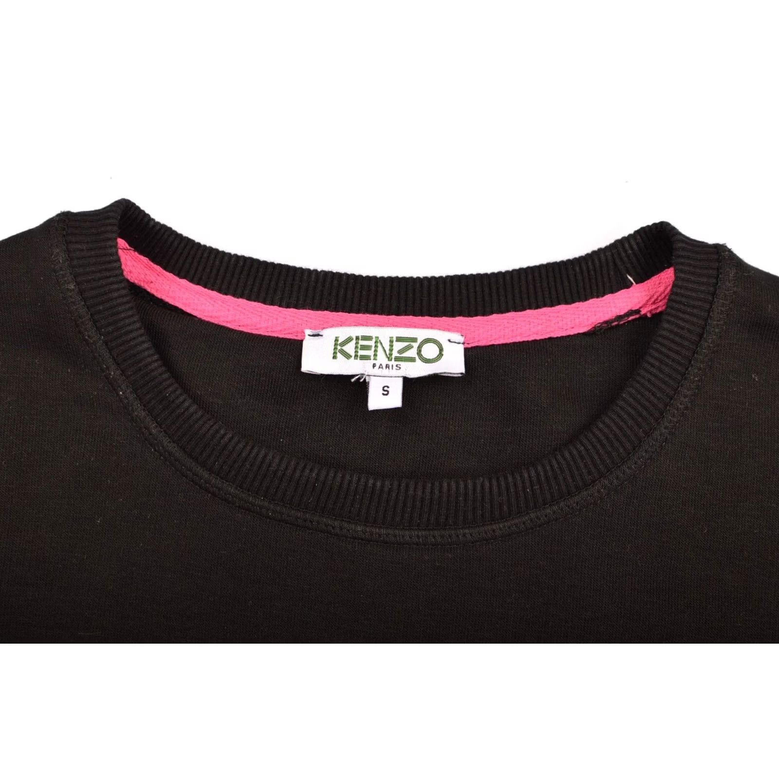 Kenzo Kenzo Tiger Womens Sweatshirt F655SW0014XC Made in Portugal Size S Black Pullover Sweatshirt Women Tiger Activewear 90s? Size S / US 4 / IT 40 - 3 Thumbnail