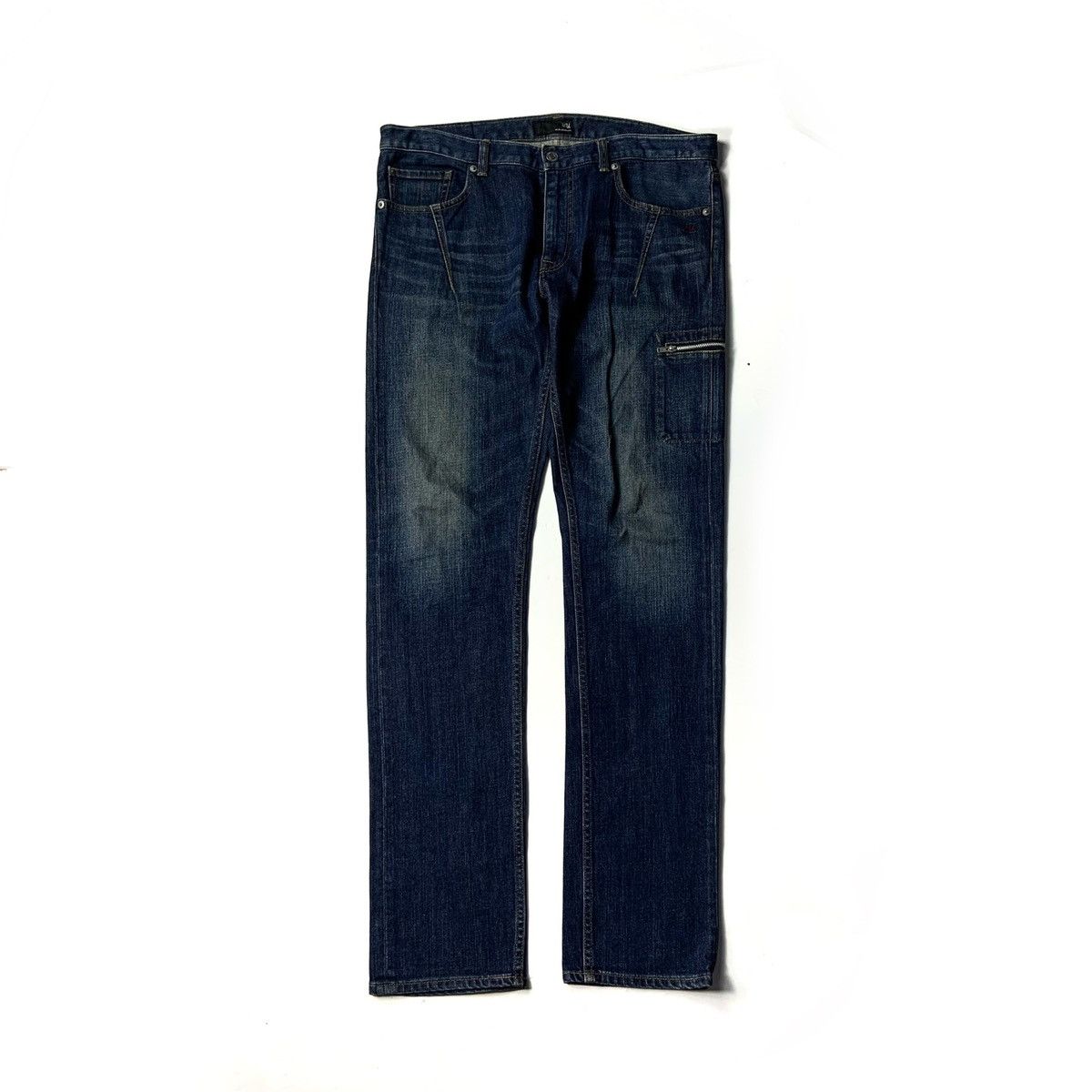 vintage uniqlo gu x undercover distressed denim pants jeans