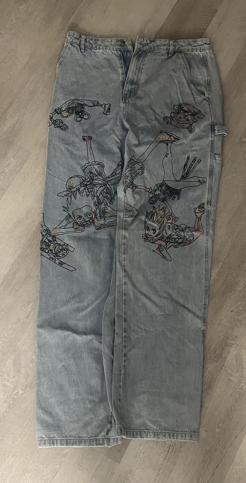 Japanese Brand ONE PIECE Straw Hat denim || Vees Size US 32 / EU 48 - 1 Thumbnail