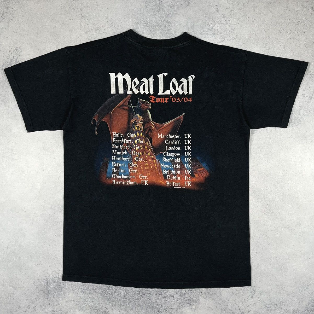Band Tees Vintage Meat Loaf Rock Band Tour T Shirt 2003/2004 Size US M / EU 48-50 / 2 - 13 Thumbnail