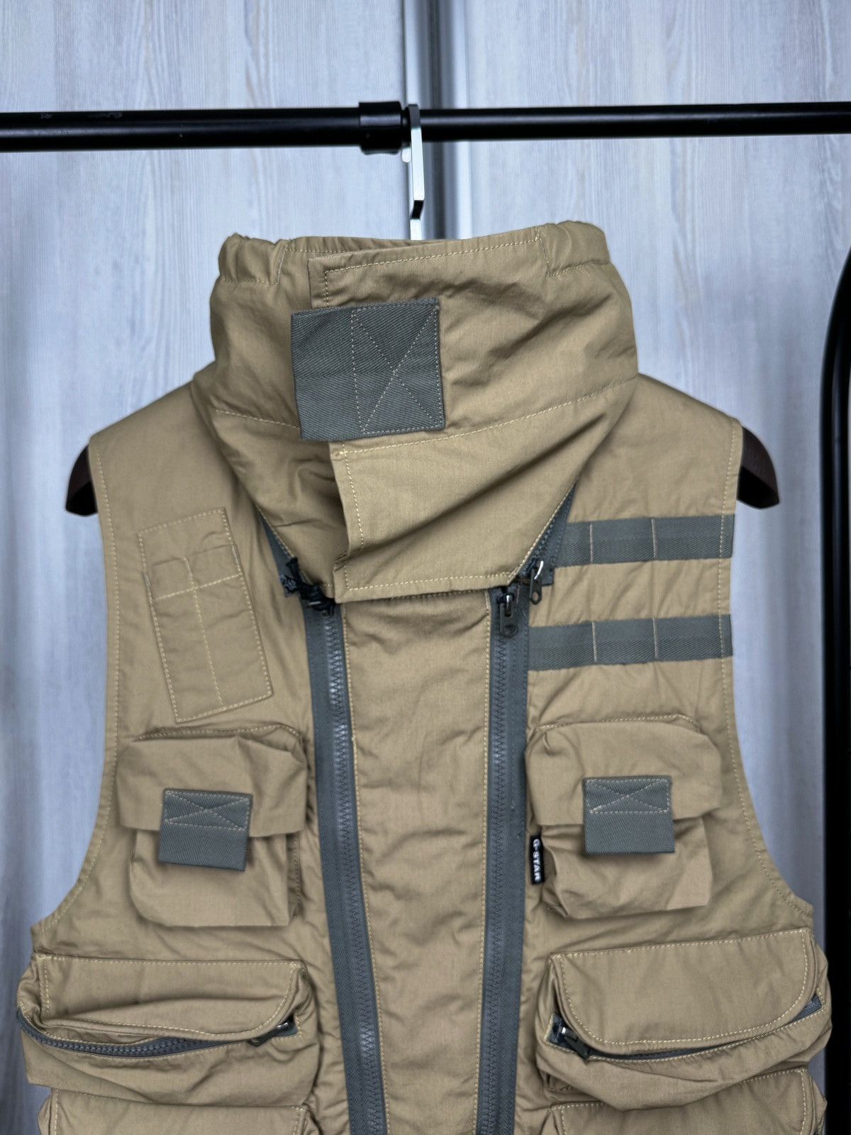 G-Star G-Star Raw E 3D Multi Pockets Poplin Vest Sand Beige Size US S / EU 44-46 / 1 - 3 Thumbnail