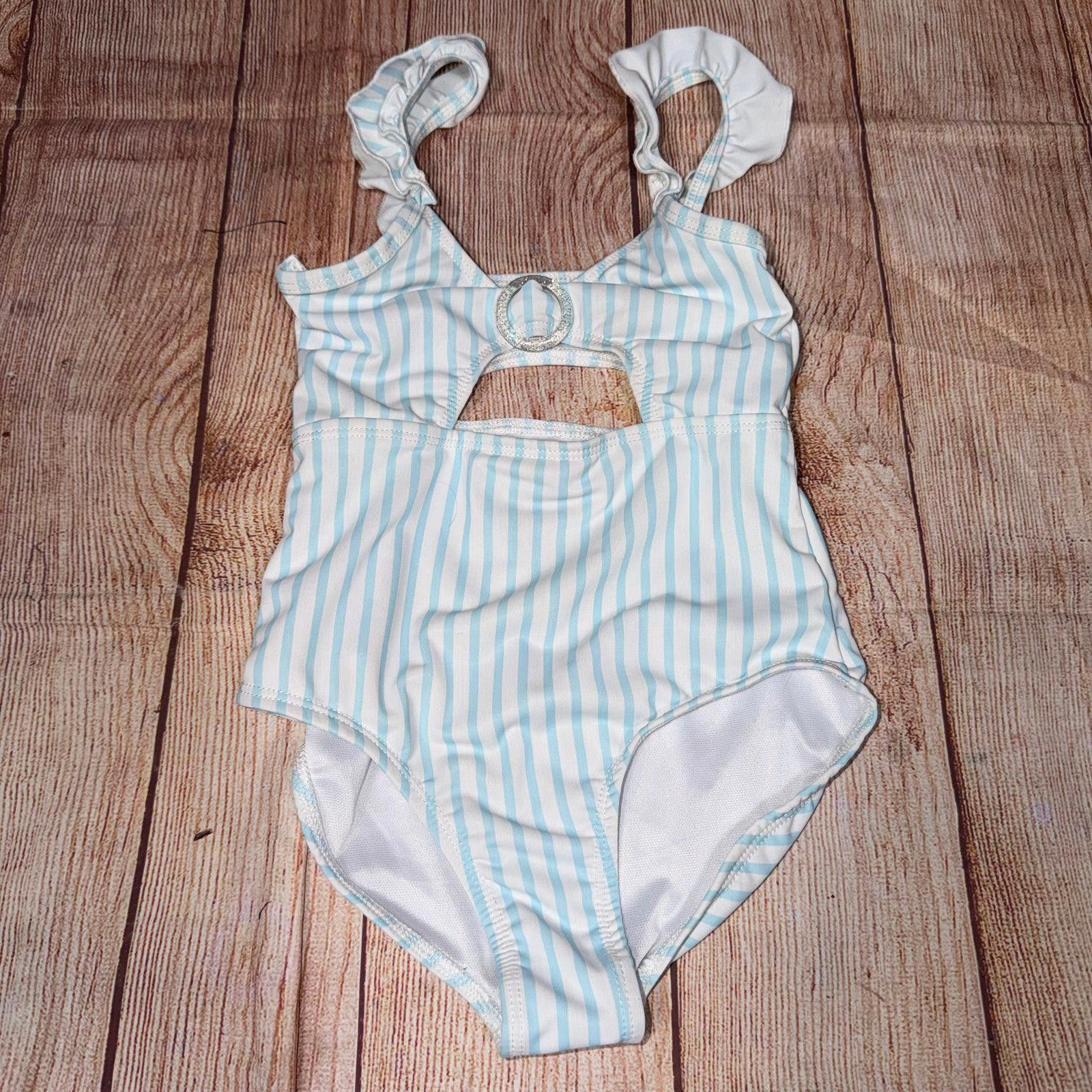 Other Young Hearts Swim Striped One-Piece Swimsuit Size 6 Size ONE SIZE - 1 Thumbnail