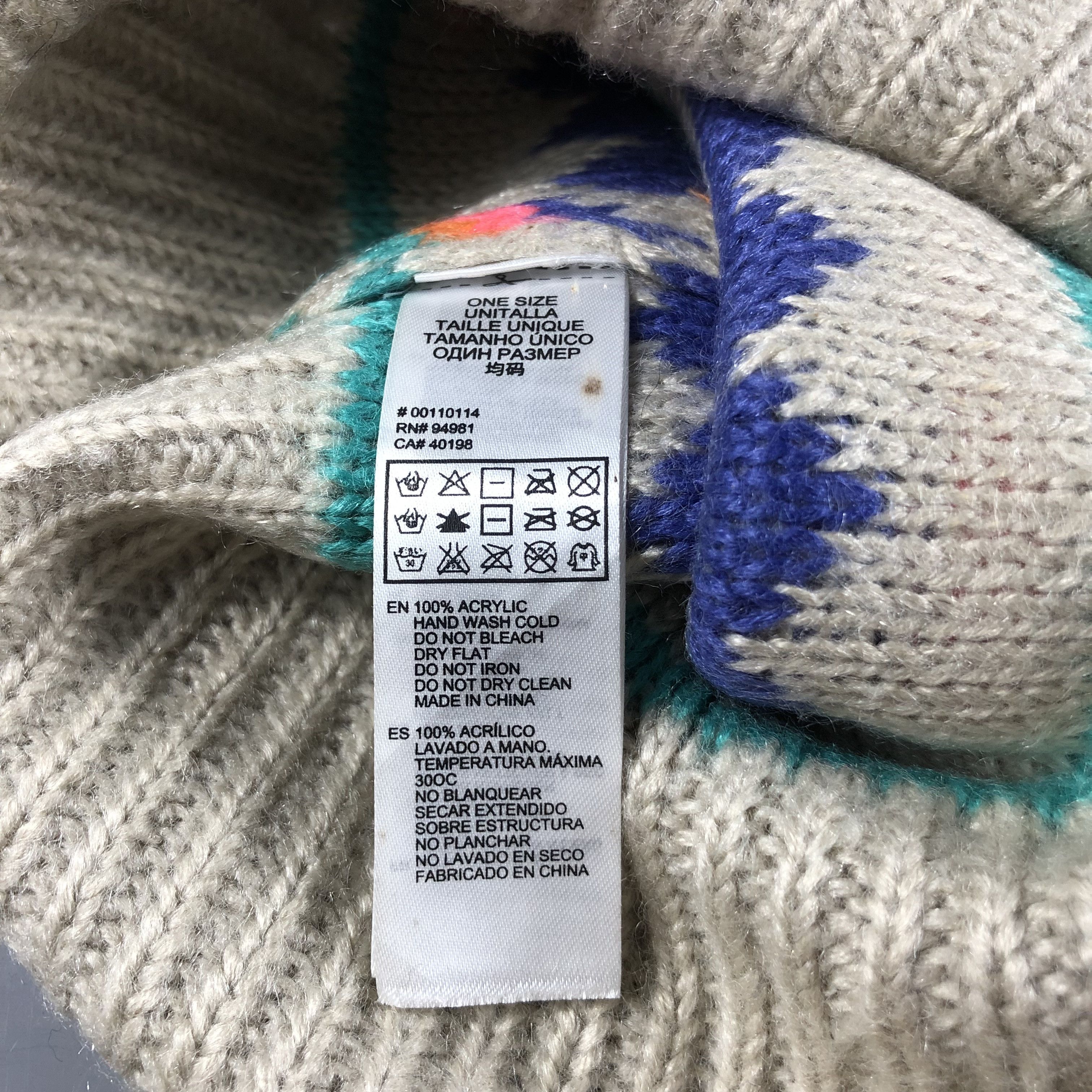 Forever 21 Forever21 Navajo Beanie Snowcap Snow Hat B1054 Size ONE SIZE - 5 Thumbnail