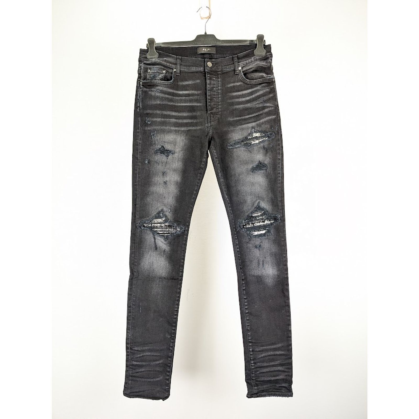 Amiri Amiri Cherub Print Jeans in Aged Black | Grailed