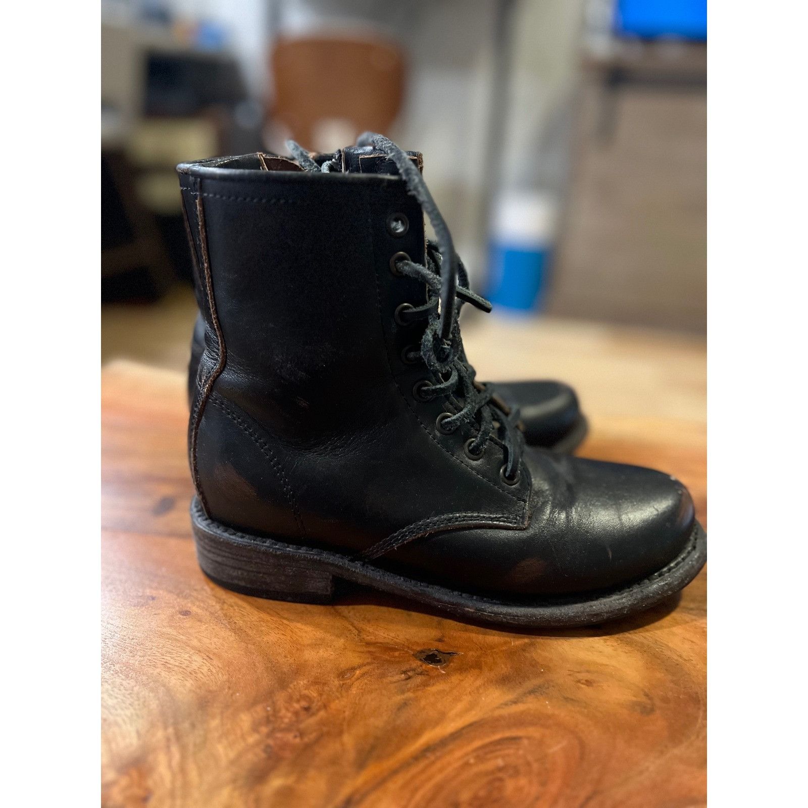 FREEBIRD Freebird Manchester Ankle Boots Size 6 Lace Up Moto Combat S Size US 6 / IT 36 - 2 Thumbnail